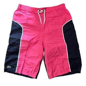 Lacoste SWIM TRUNKS Shorts Pink Gray